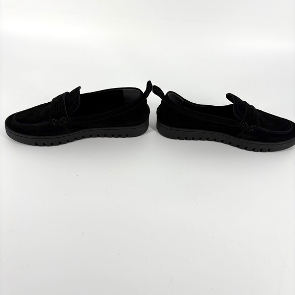 Vionic Uptown Black Suede Loafer Flats Women Size 9 Comfort Orthotic Slip On - Picture 4 of 8